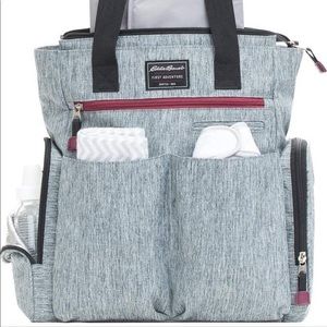 NWOT Eddie Bauer Sport Tote Diaper Bag- Grey